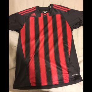 Addidas black/red striped T-shirt